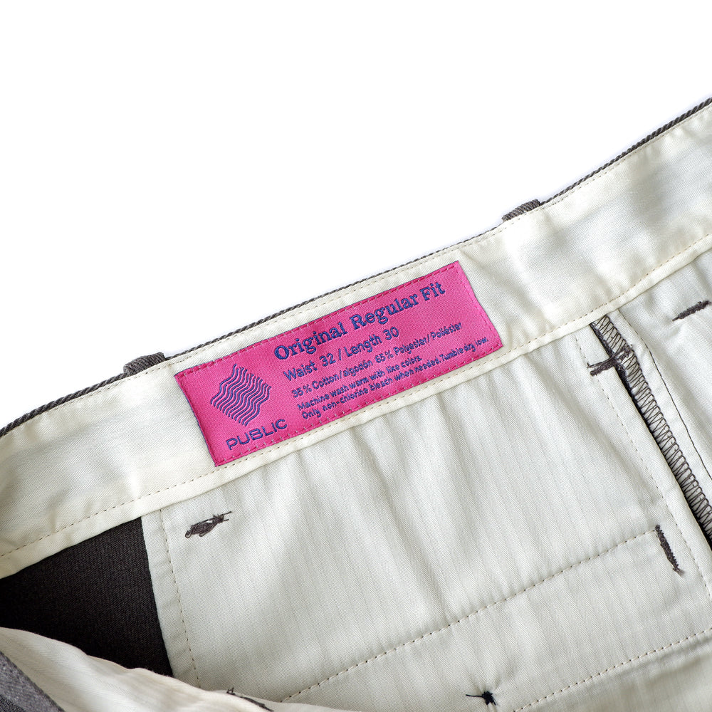 PUBLIC ORIGINAL REGULAR FIT / CHARCOAL HEATHER